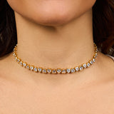 Collana Chocker Cuori di Luce Bianchi o Rosa