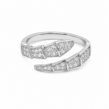 Anello Snake Pavé