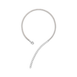 Cavigliera Mini Tennis con Pietre Bianche