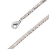 Cavigliera Mini Tennis con Pietre Bianche