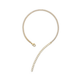 Cavigliera Mini Tennis con Pietre Bianche