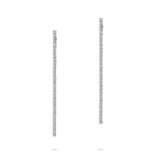 Orecchini Mini Tennis Lunghi Bianchi