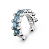 Ear Cuff con Zirconi Quadrati Colorati