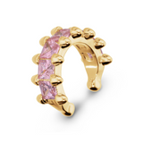 Ear Cuff con Zirconi Quadrati Colorati