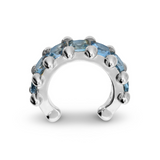 Ear Cuff con Zirconi Quadrati Colorati