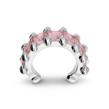 Ear Cuff con Zirconi Quadrati Colorati