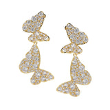 Orecchini Doppia Farfalla