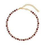 Collana Chocker Cuori di Luce Bianchi o Rosa