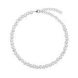 Collana Chocker Cuori di Luce Bianchi o Rosa