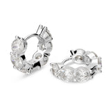 Orecchini cerchietti “Doppia Luce” – Zirconi Maxi