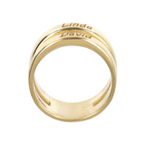 Two Band Ring with Engraved Names