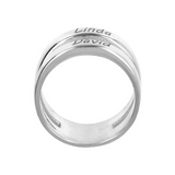 Two Band Ring with Engraved Names