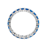 Tennis Veretta Ring with Colored Zirconia