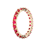 Tennis Veretta Ring with Colored Zirconia