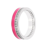 Ring with enamel and zirconia