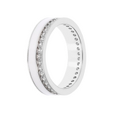 Ring with enamel and zirconia