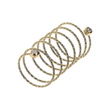 Anello a Spirale con Diamantini Finali