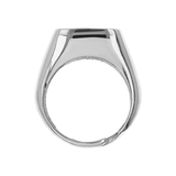 Smooth Square Pinky Chevalier Ring