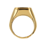 Smooth Square Pinky Chevalier Ring