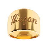 Band Ring with Engraving