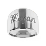 Band Ring with Engraving