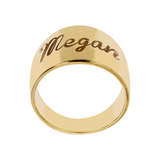 Band Ring with Engraving