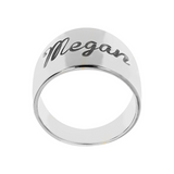 Band Ring with Engraving