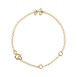 Baby bracelet with initial