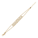 Bracciale con lettere personalizzate