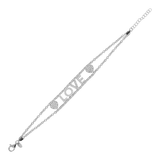 Bracciale con lettere personalizzate