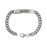 Men's Bracelet with Personalized Plate