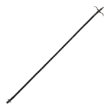 Tennis Uomo in Argento Rodio Nero zirconi neri