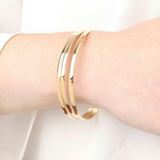 Set of 3 Golden Circle Bracelets