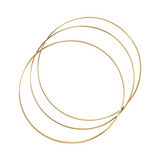 Set of 3 Golden Circle Bracelets