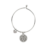 Maestra rigid tube bracelet with pendant pendant