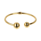 Double Sphere Bangle Bracelet