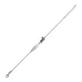 Bracciale bambini con targhetta incisa