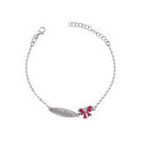 Bracciale bambini con targhetta incisa