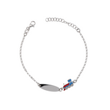 Bracciale bambini con targhetta incisa