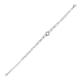 Fine glitter bracelet with rolo and central circle