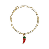 Taste of the Sea. Bracelet 1 Pendant Lemon/Chili/Octopus