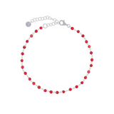 ANKLET with colored stones