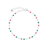 ANKLET with colored stones
