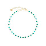 ANKLET with colored stones