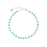 ANKLET with colored stones