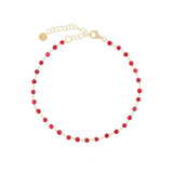 ANKLET with colored stones