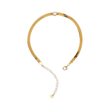 Snake anklet with colored center