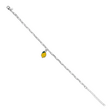 Sapore di Mare. Cavigliera 3 Ciondoli: limone, peperoncino, polpo