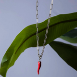 Taste of the Sea. Chili Pepper Pendant for Necklace