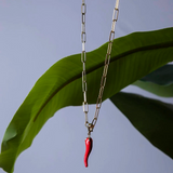Taste of the Sea. Chili Pepper Pendant for Necklace